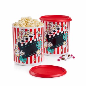 Dry Storage Tupperware One Touch Movie Night Canisters Red / White | PIKON-7963