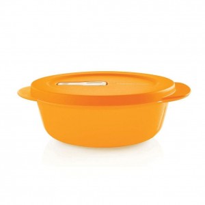 Lunch and Snacks Tupperware Crystalwave Plus 2-cup/560 Ml Round Papaya | ZOPDG-7213