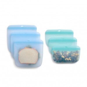 Lunch and Snacks Tupperware The Ultimate Silicone Bag Slim Lunch Set Turquoise / White | PVQIX-0197