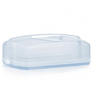 Serveware Tupperware Rectangular Cake Taker White | XZOFU-9576