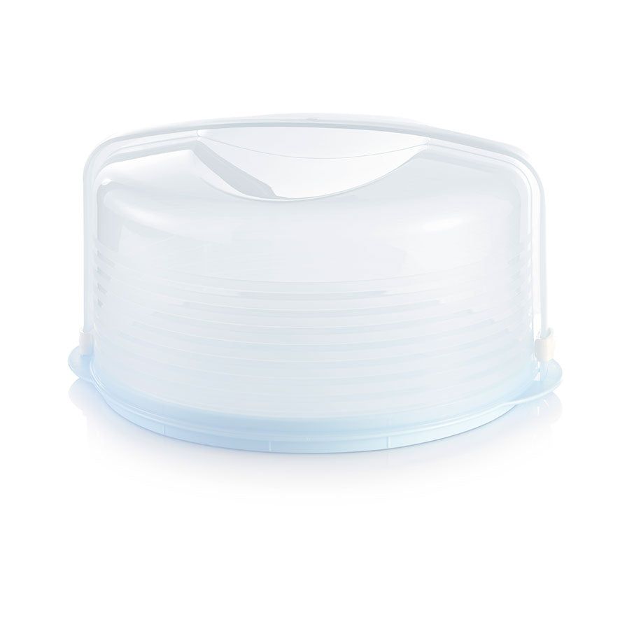 Baking Tupperware Round Cake Taker White | UABIG-9375