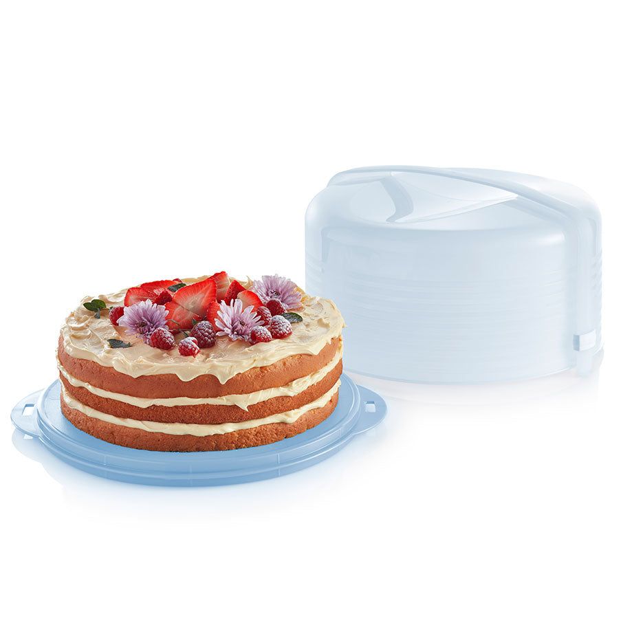 Baking Tupperware Round Cake Taker White | UABIG-9375