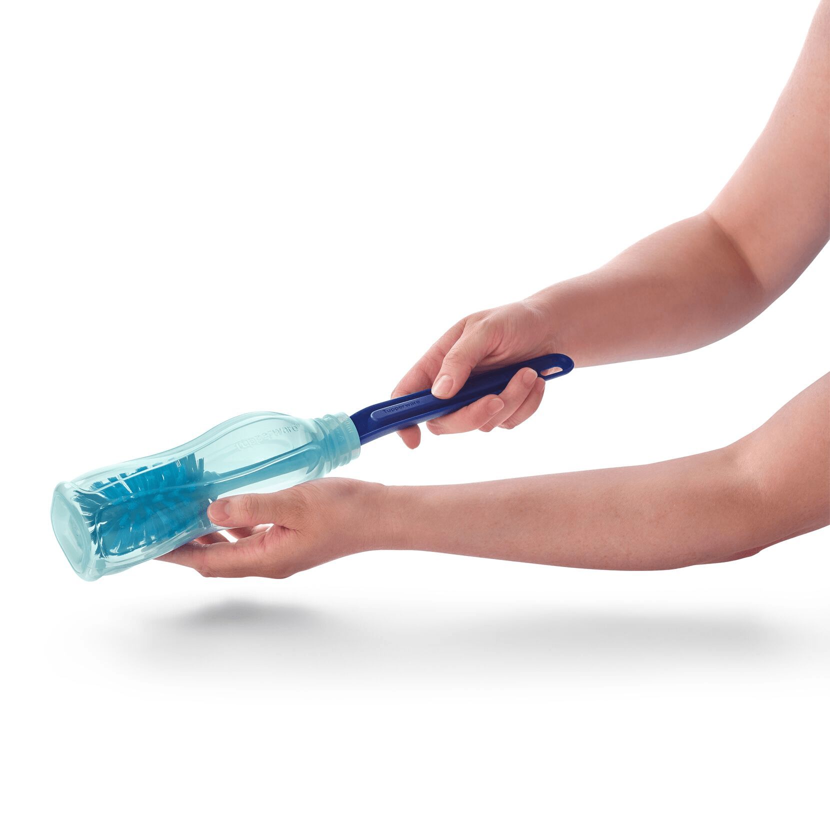 Butelki wody Tupperware Eco Bottle Brush Blue | WNGPM-8126