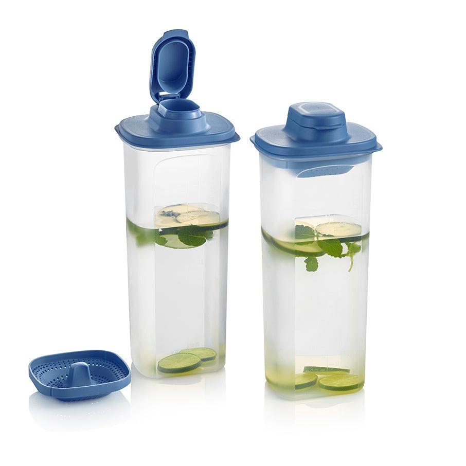 Drinkware Tupperware Slim Line Pitcher With Strainer Set Dragonfly | URQJO-3615