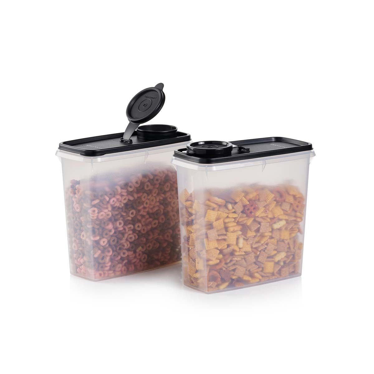 Dry Storage Tupperware Cereal Storers Black | NGOQF-2567