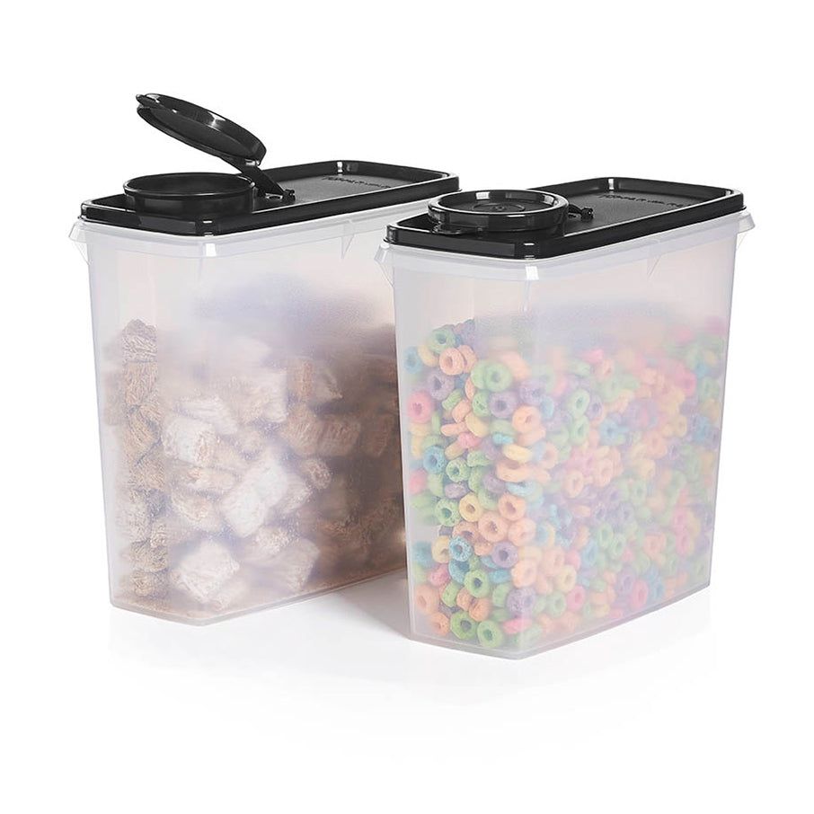 Dry Storage Tupperware Cereal Storers Black | NGOQF-2567