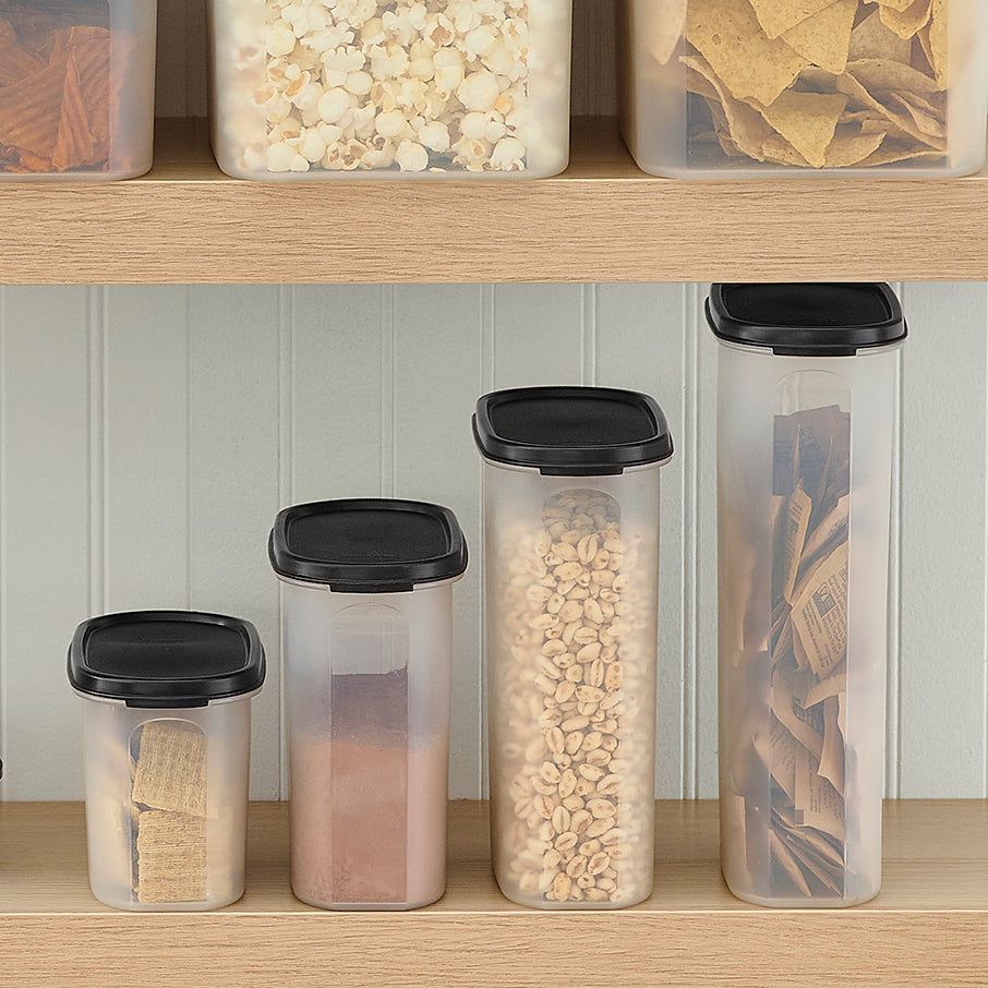 Dry Storage Tupperware Modular Mates Oval 3 Black | STOXQ-0397