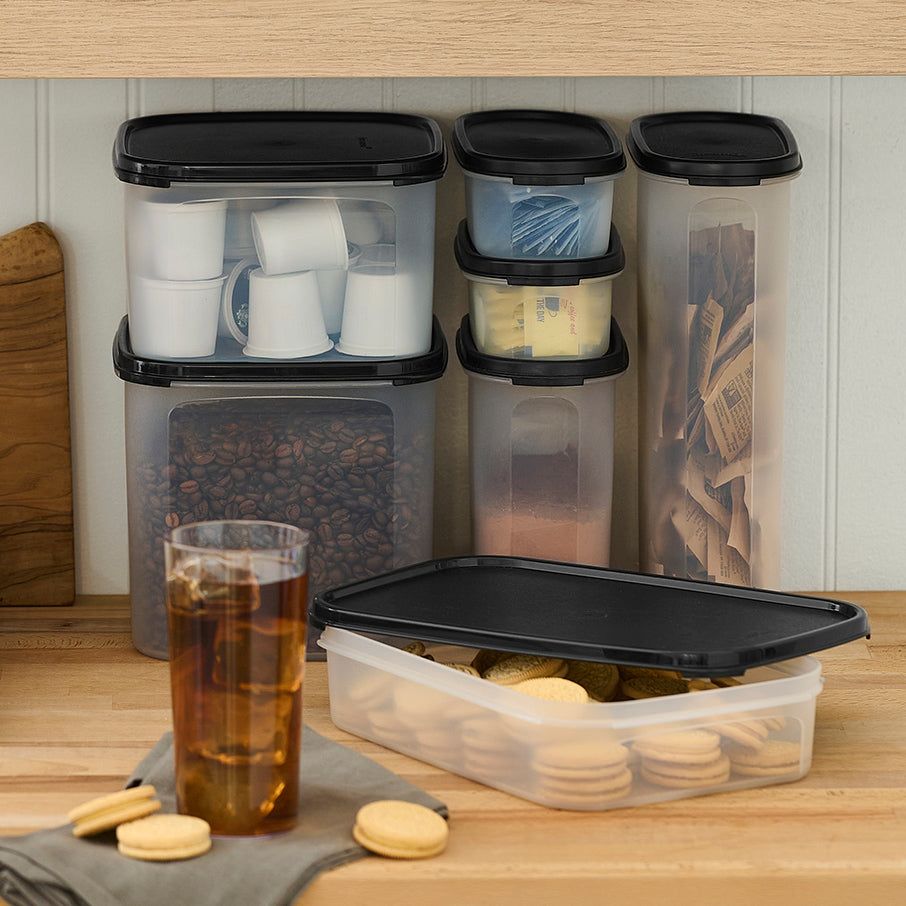 Dry Storage Tupperware Modular Mates Rectangular 1 Black | XPEHI-5489