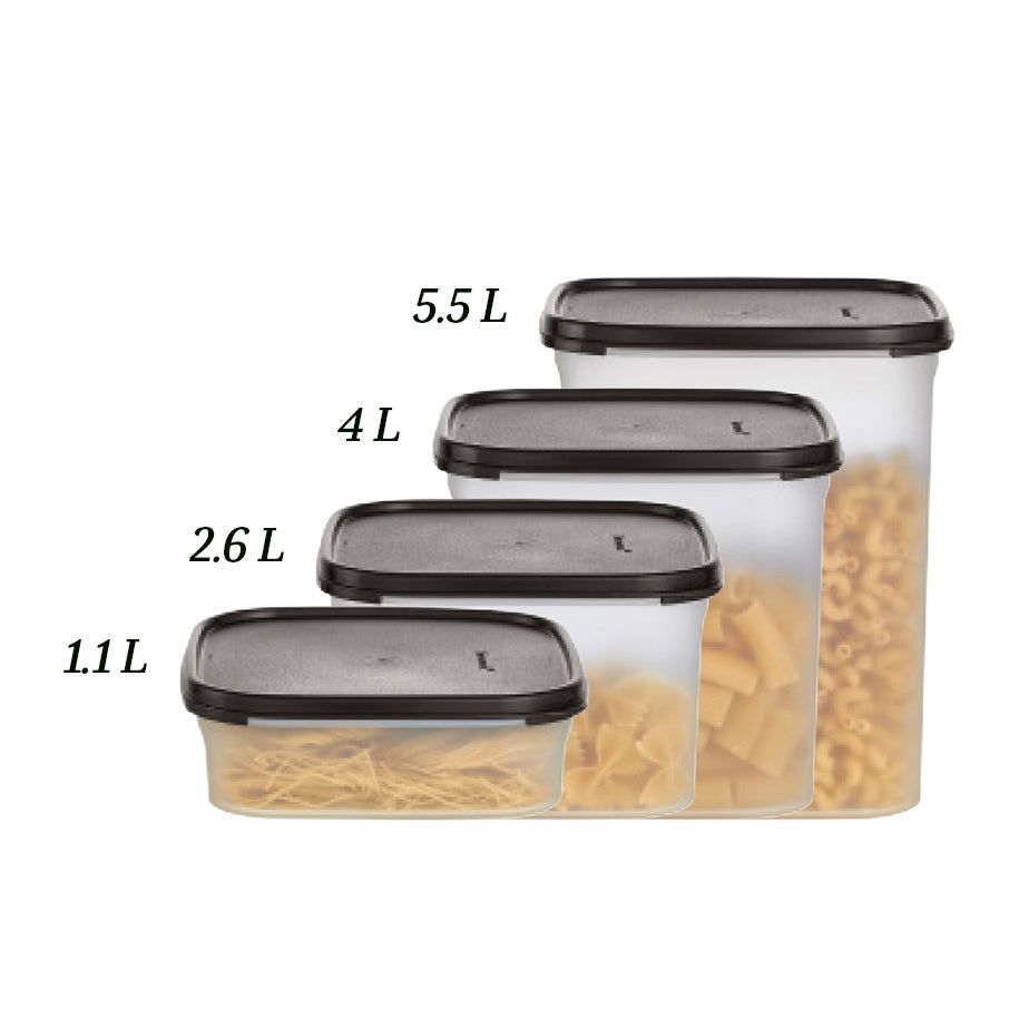 Dry Storage Tupperware Modular Mates Square 1 Black | GUFME-4976