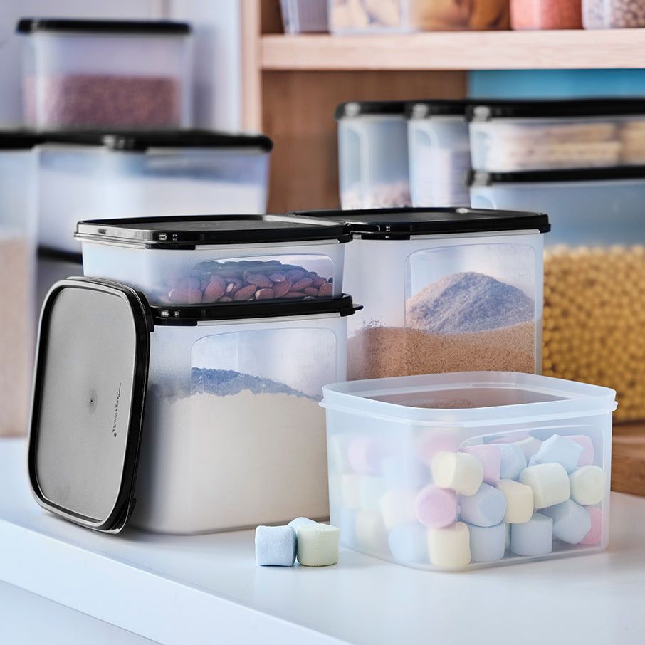 Dry Storage Tupperware Modular Mates Square 2 Black | LVFWO-6451