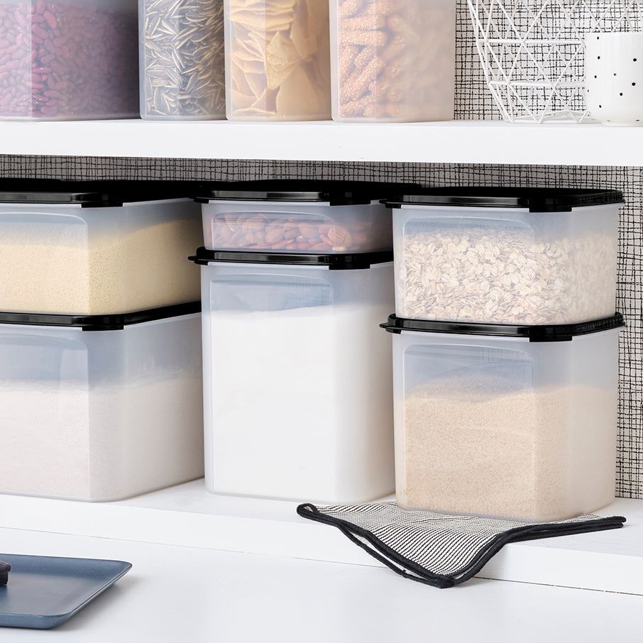 Dry Storage Tupperware Modular Mates Square 3 Black | HGIBE-0746