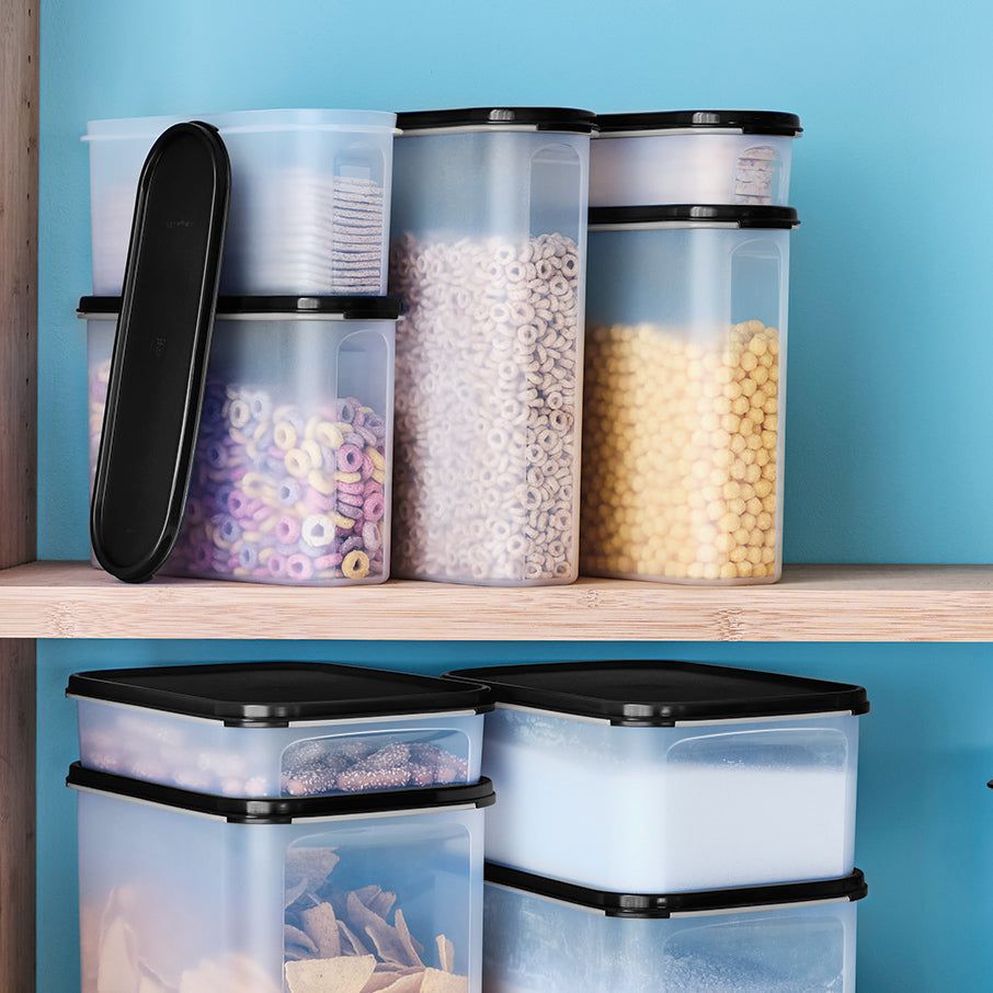 Dry Storage Tupperware Modular Mates Super Oval 5 Black | KGMFC-6130