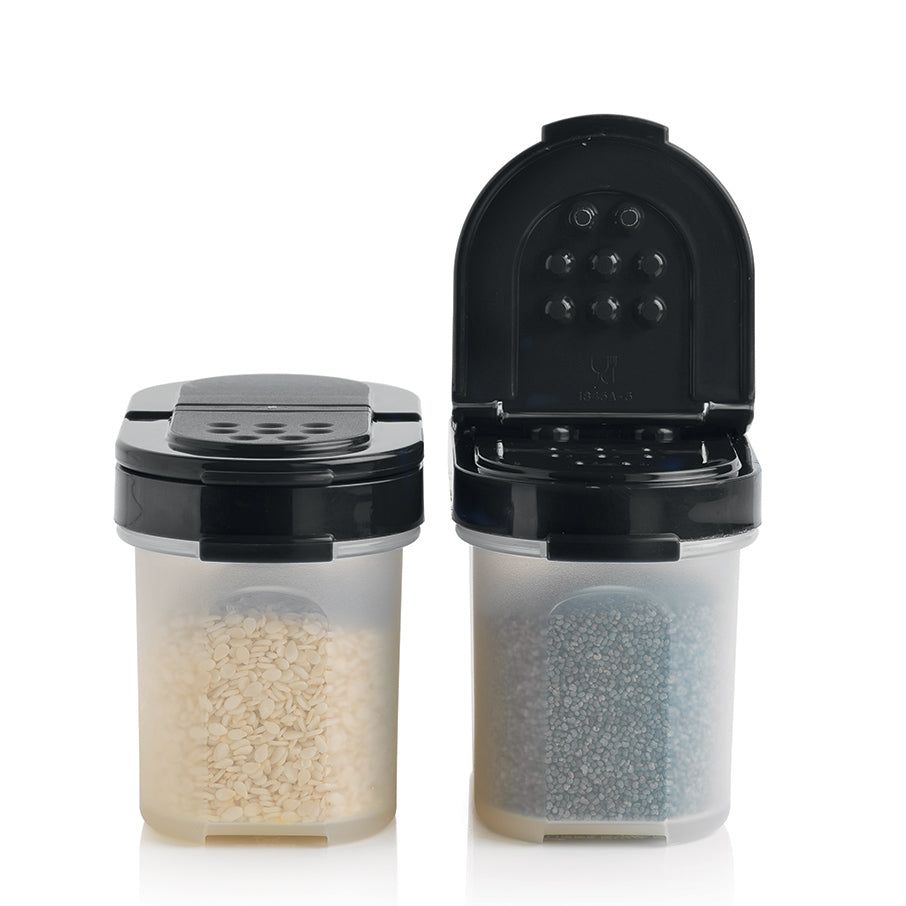 Dry Storage Tupperware Small Spice Shakers Black | TUMQK-4726