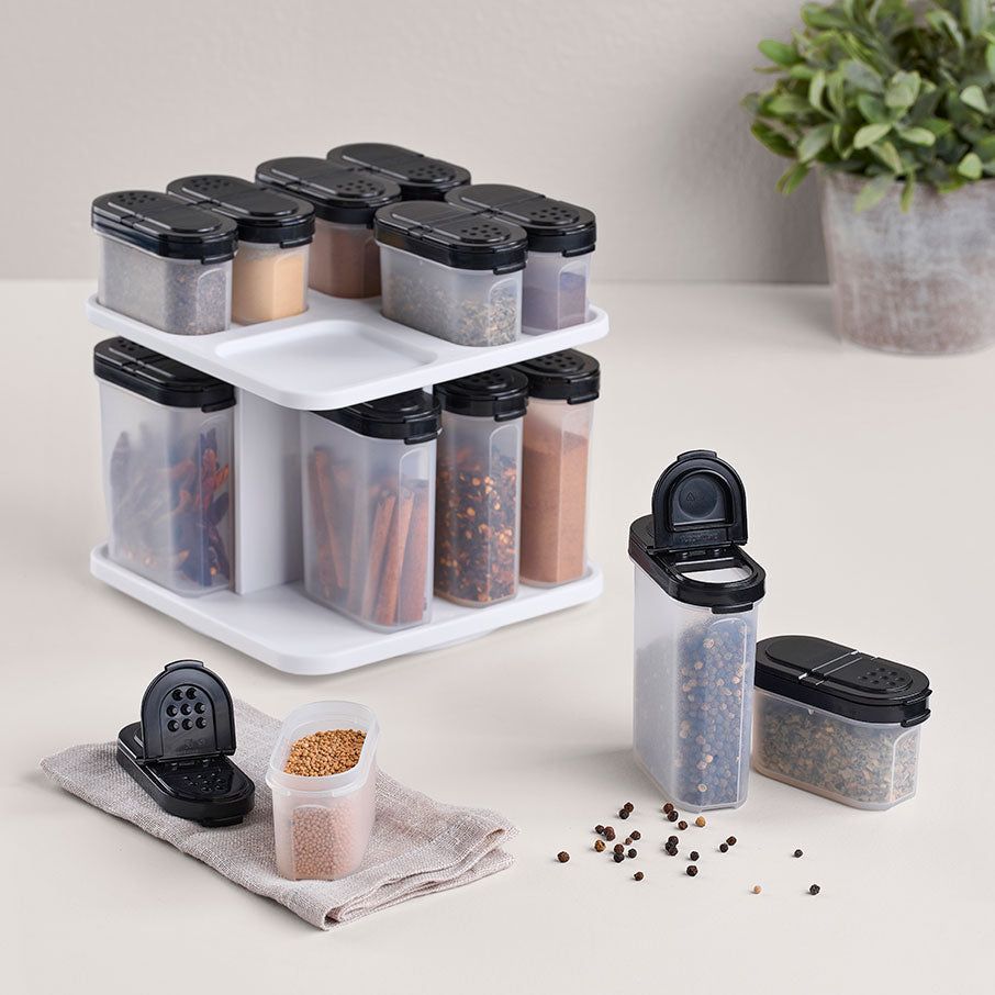 Dry Storage Tupperware Spice Shaker Set With Carousel | THINX-2590