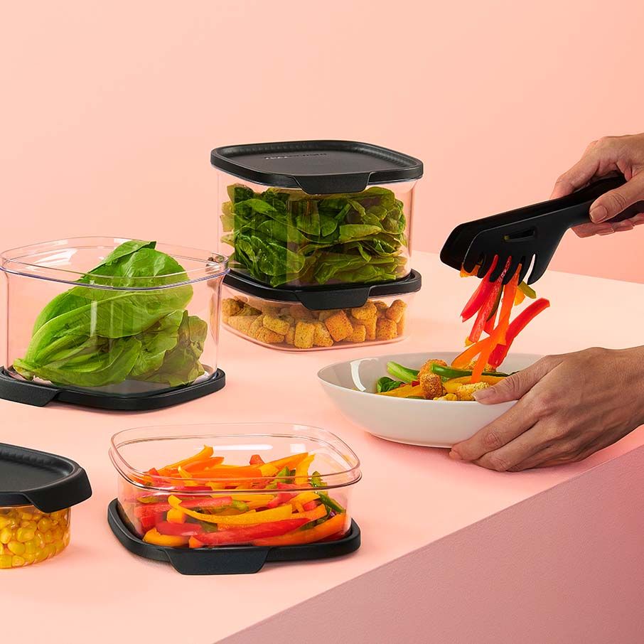 Dry Storage Tupperware Ultra Clear Square 5-pc. Set Cosmos | FKAGZ-1572