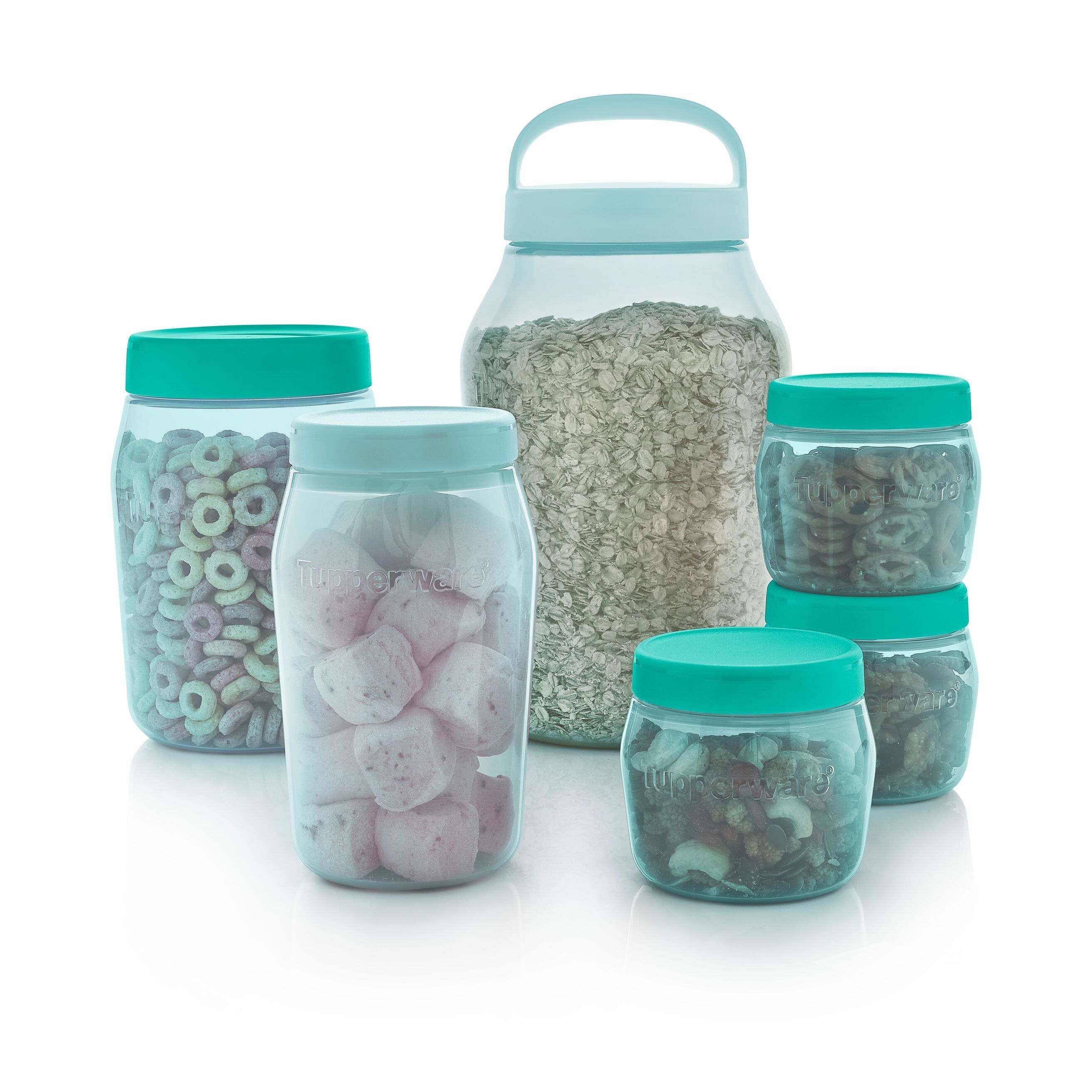 Dry Storage Tupperware Universal Jar 1.5-qt/1.5l With Simple Cover Turquoise | ARBOE-3760