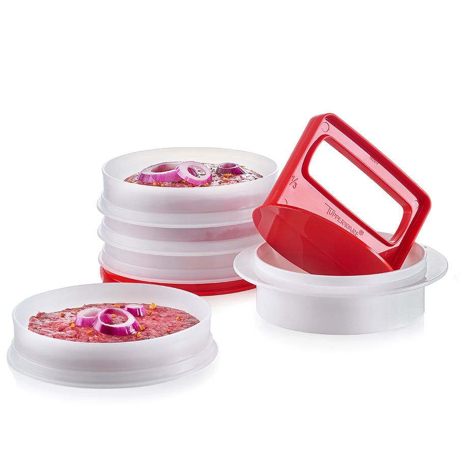 Freezer Storage Tupperware Hamburger Press & Keepers Set | OMERS-2346