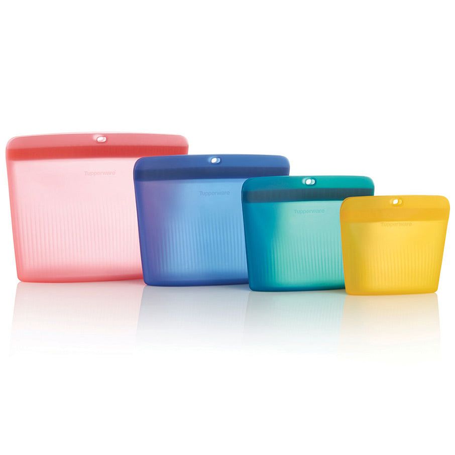 Freezer Storage Tupperware The Ultimate Silicone Stand-up Bag Set | BSQKG-5026