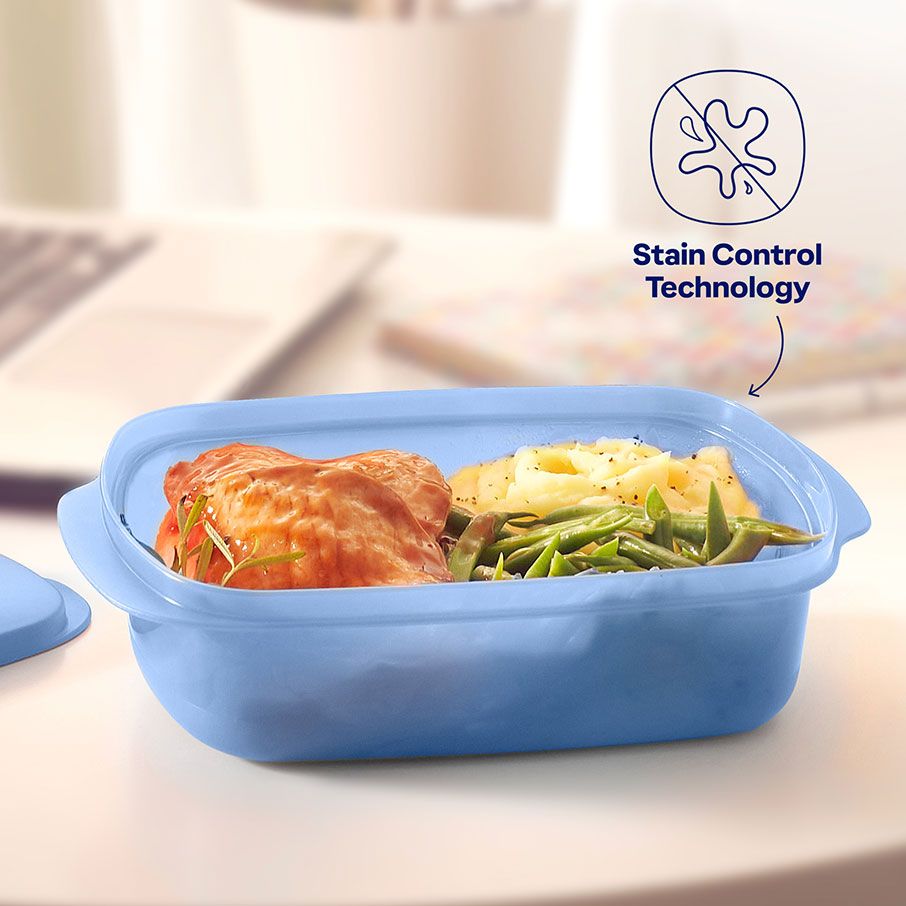 Lunch and Snacks Tupperware Crystalwave Plus 4-cup/1 L Rectangular Cobalt | DQMGT-3461