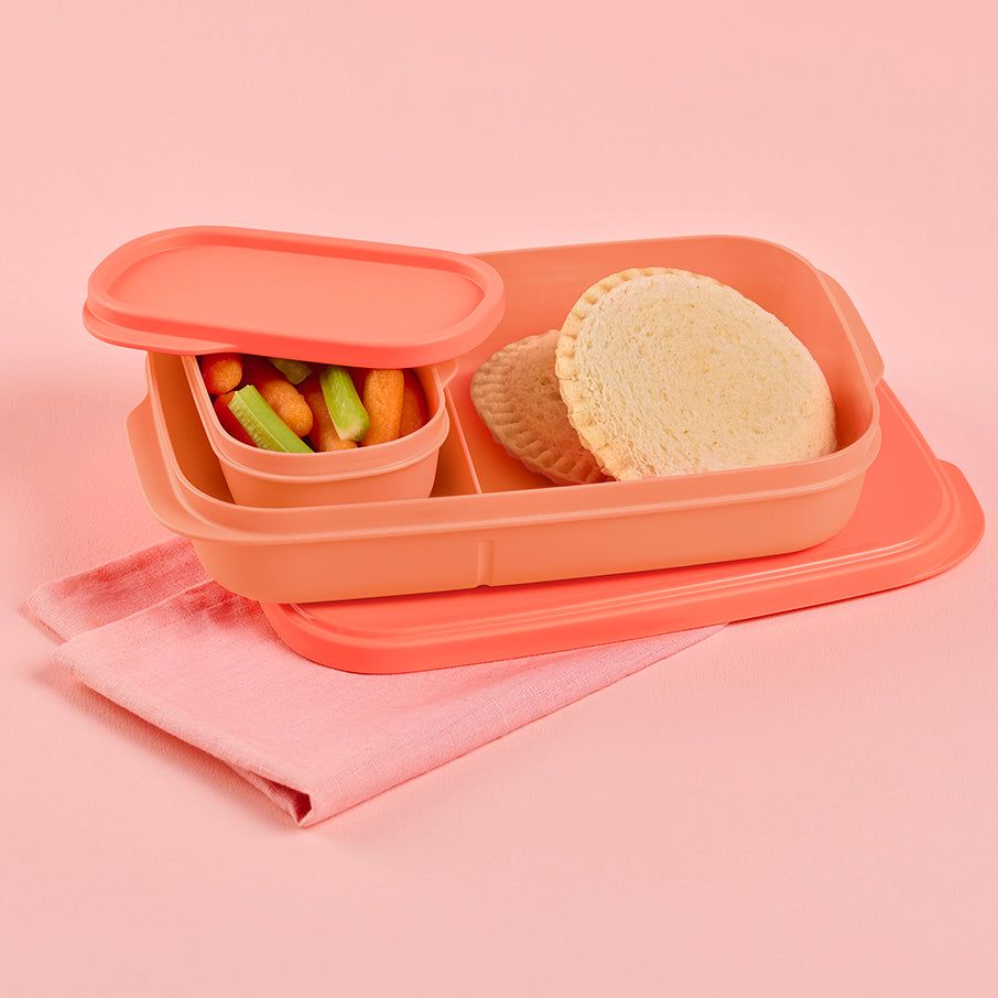 Lunch and Snacks Tupperware Slim Lunch Container Cosy Rosy | HFOPE-8216