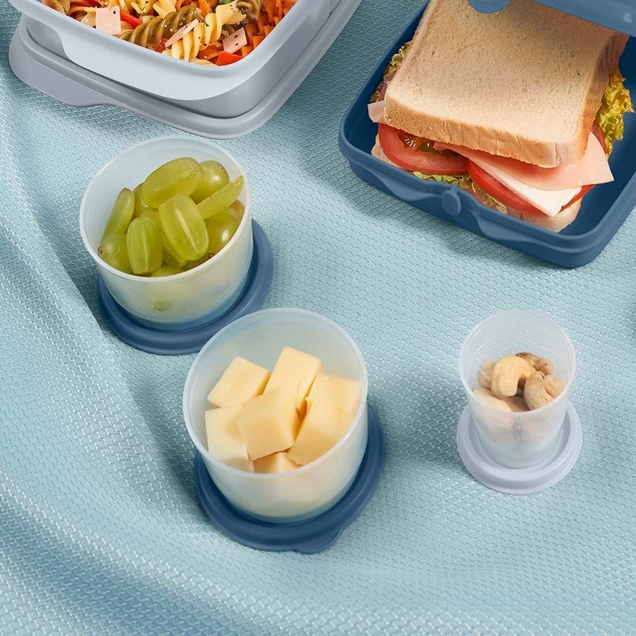 Lunch and Snacks Tupperware Super Snack 10-pc. Set White / Blue / Light | FJMNT-5380