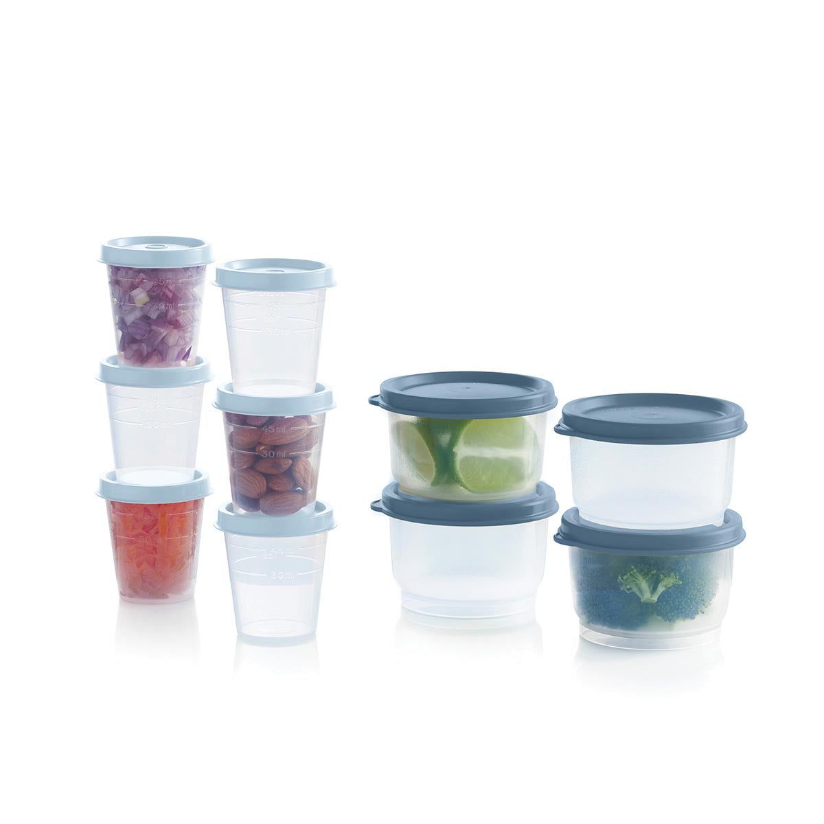 Lunch and Snacks Tupperware Super Snack 10-pc. Set White / Blue / Light | FJMNT-5380