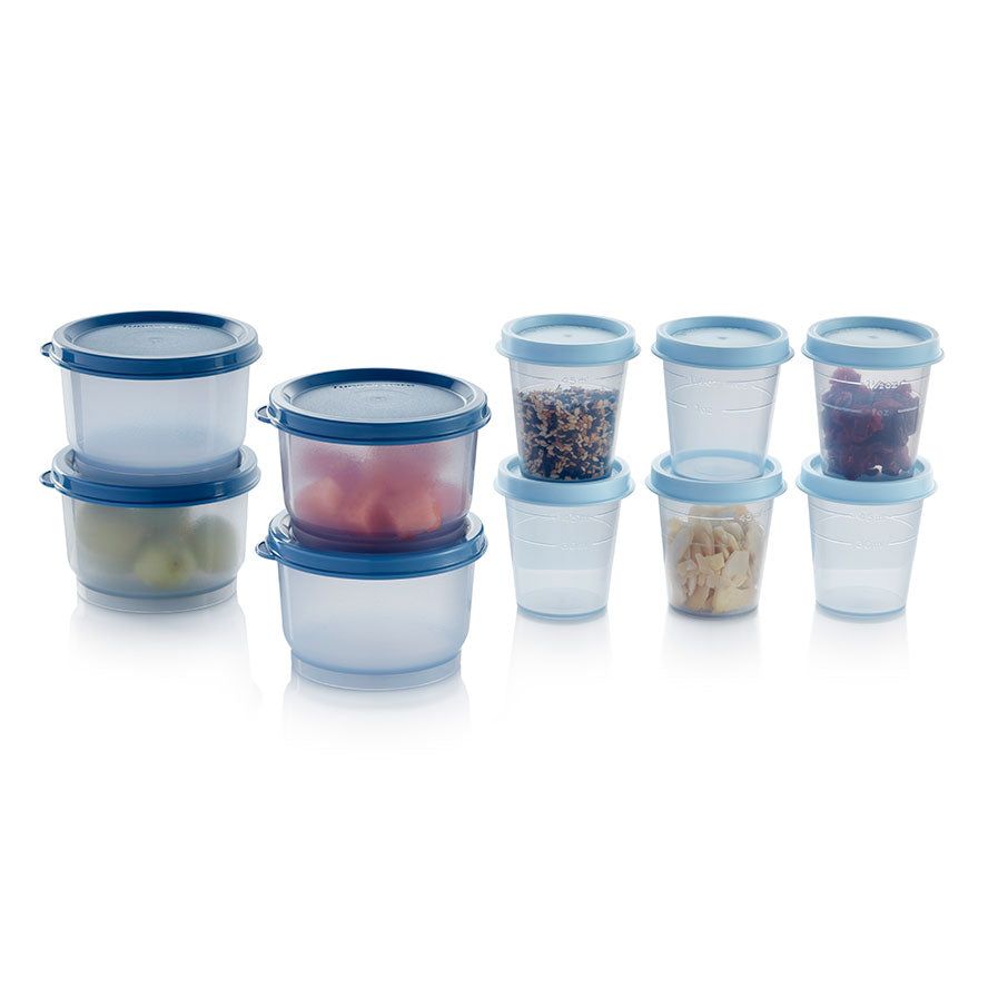 Lunch and Snacks Tupperware Super Snack 10-pc. Set White / Blue / Light | FJMNT-5380