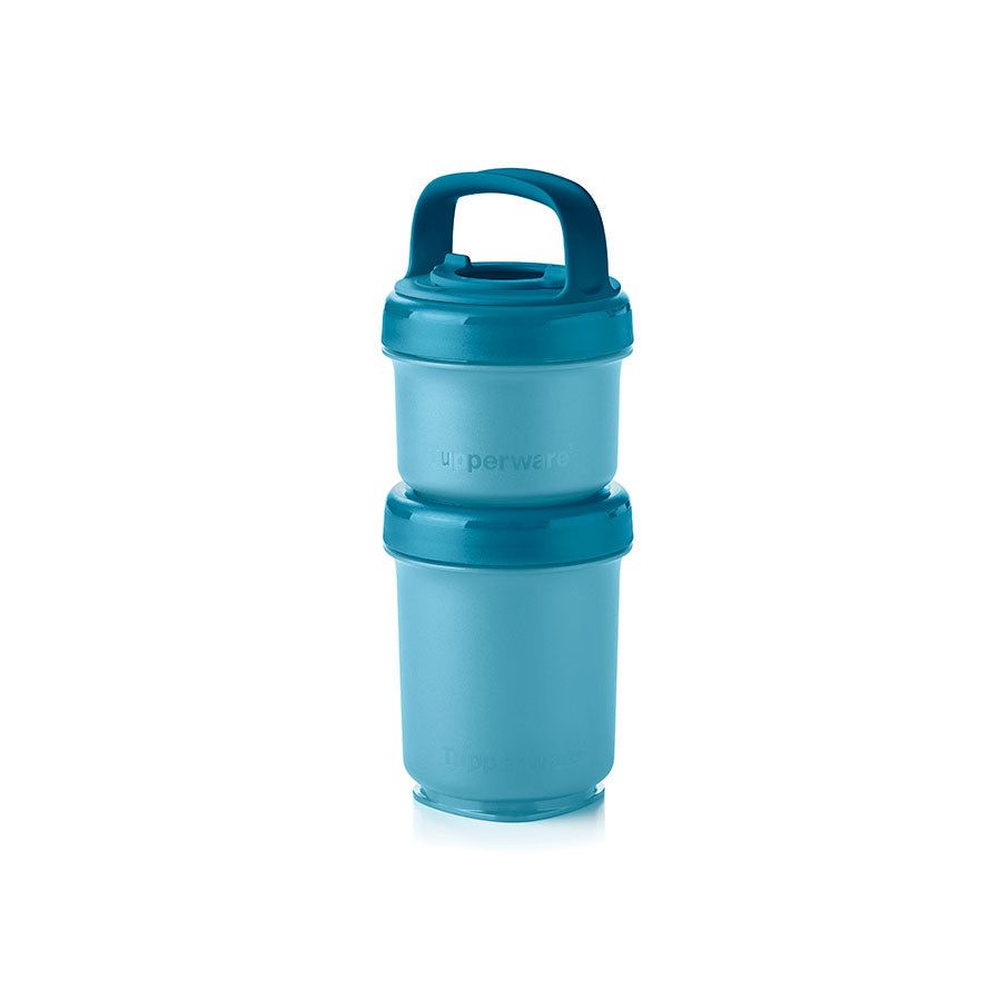 Lunch and Snacks Tupperware Twist N Stack Set Peacock | GDLWK-7381