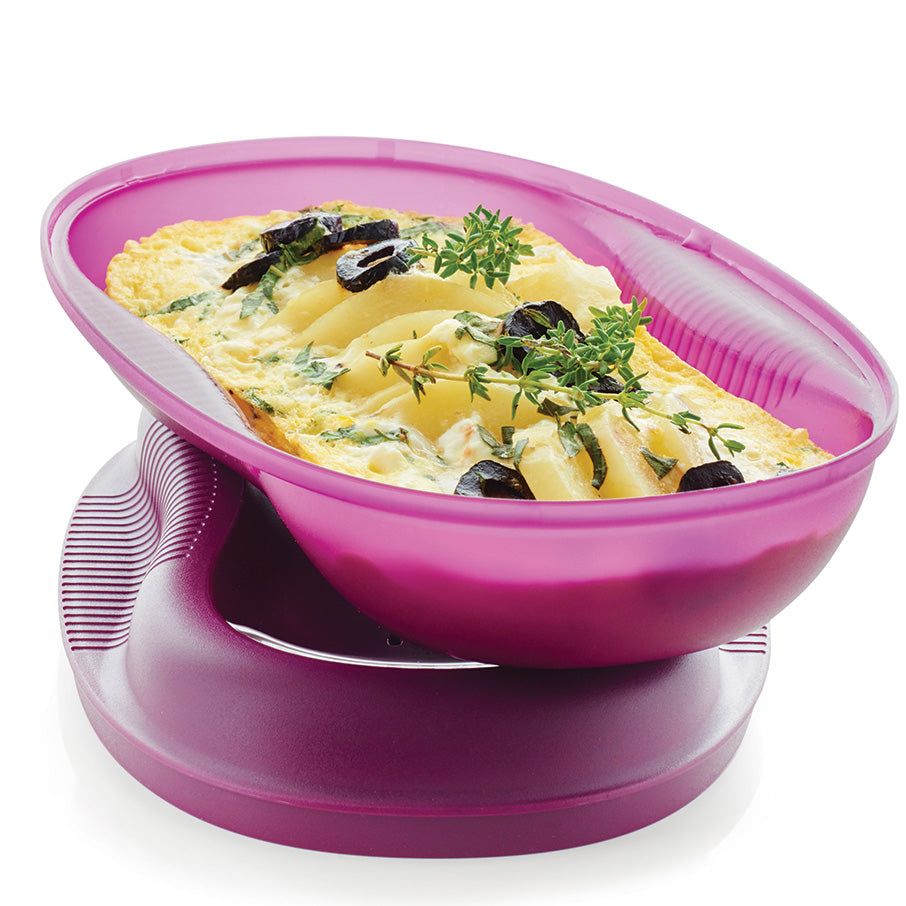 Microwave Cooking Tupperware Microwave Breakfast Maker Set Purple | YVHPO-9502