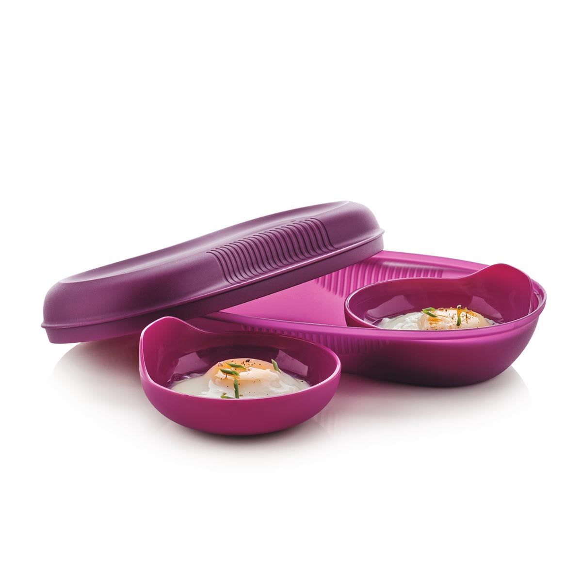 Microwave Cooking Tupperware Microwave Breakfast Maker Set Purple | YVHPO-9502