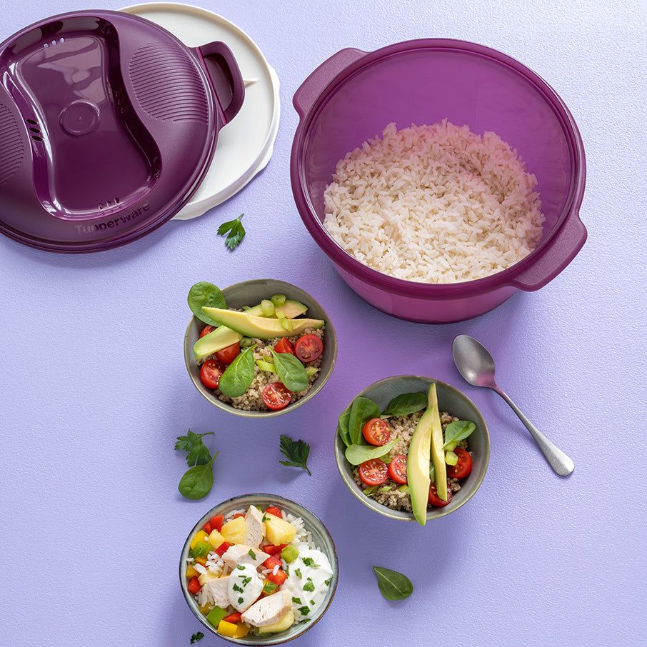 Microwave Cooking Tupperware Microwave Rice Maker Purple Cabbage | BMTEA-7159