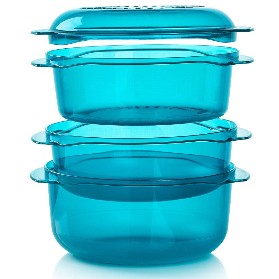 Microwave Cooking Tupperware Tupperwave Stack Cooker Peacock | TAPUB-9710