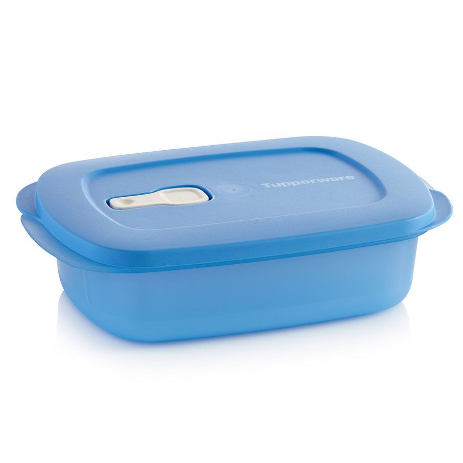 Microwave Reheatable Tupperware Crystalwave Plus 4-cup/1 L Rectangular Cobalt | QIJVB-1092