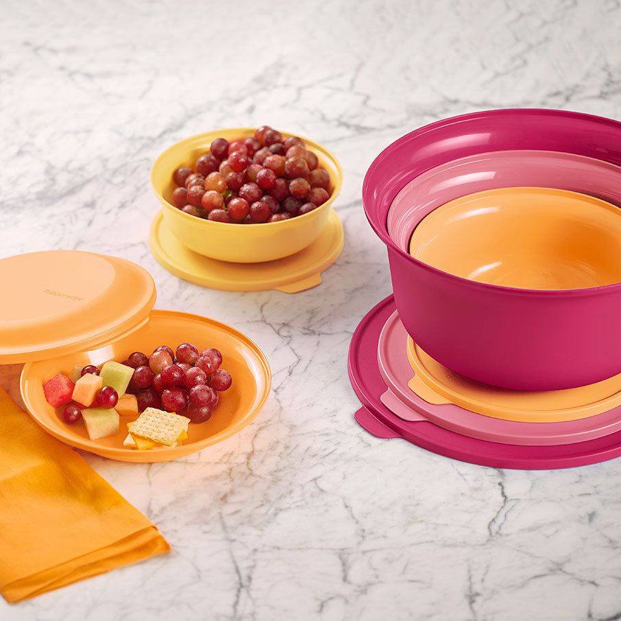 Plates and Bowls Tupperware Aloha Home Serving Collection Orange | WKDSA-4287