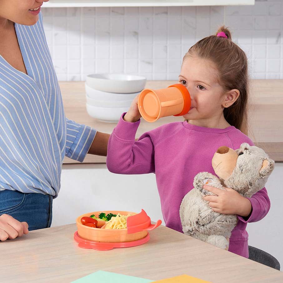 Plates and Bowls Tupperware Tupperkids Feeding Set Coral / Orange | ZHIJT-1720