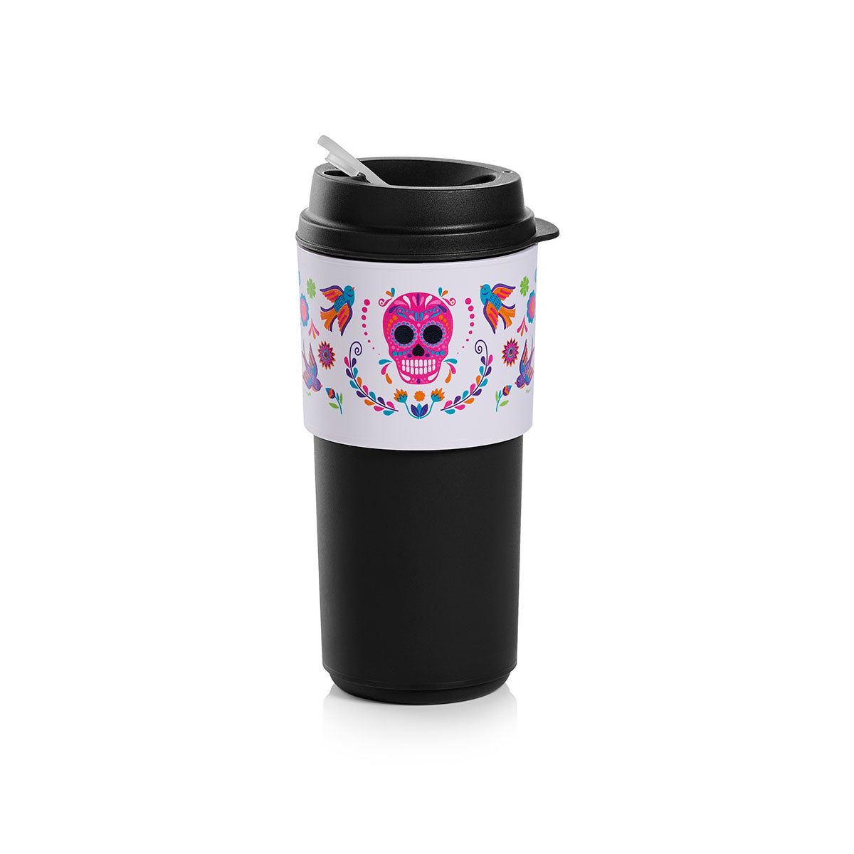 Thermal Drinkware Tupperware Dia De Los Muertos Eco To-go Cup Black | ICRJF-0594