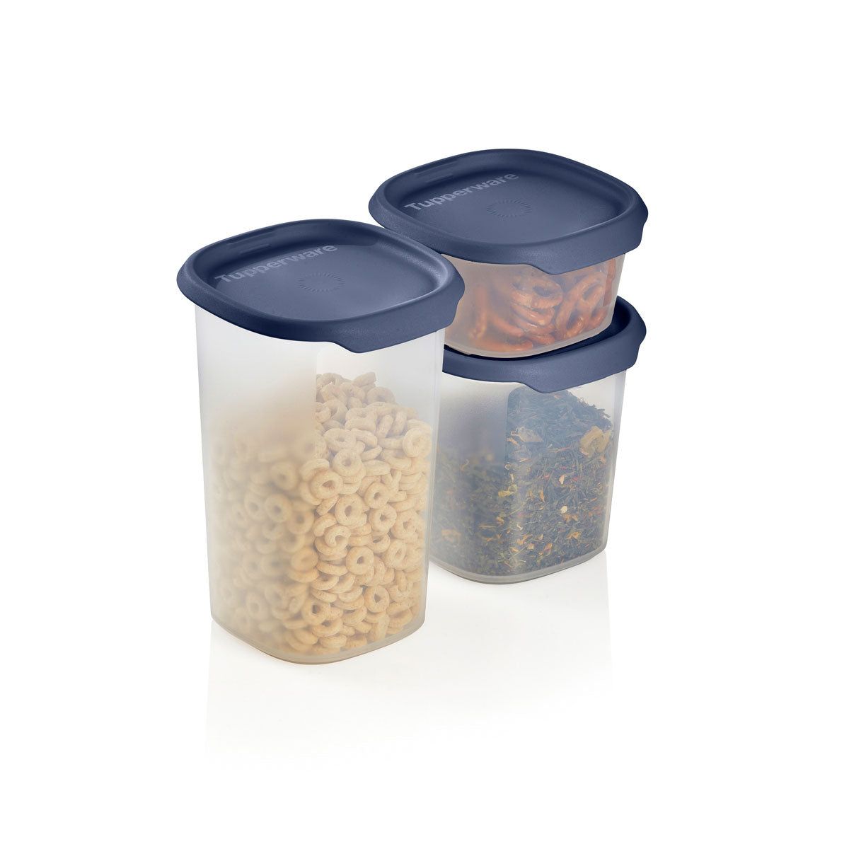 Versatile Storage Tupperware One Touch Fresh Small Square 3-pc. Set | HVFDW-2389